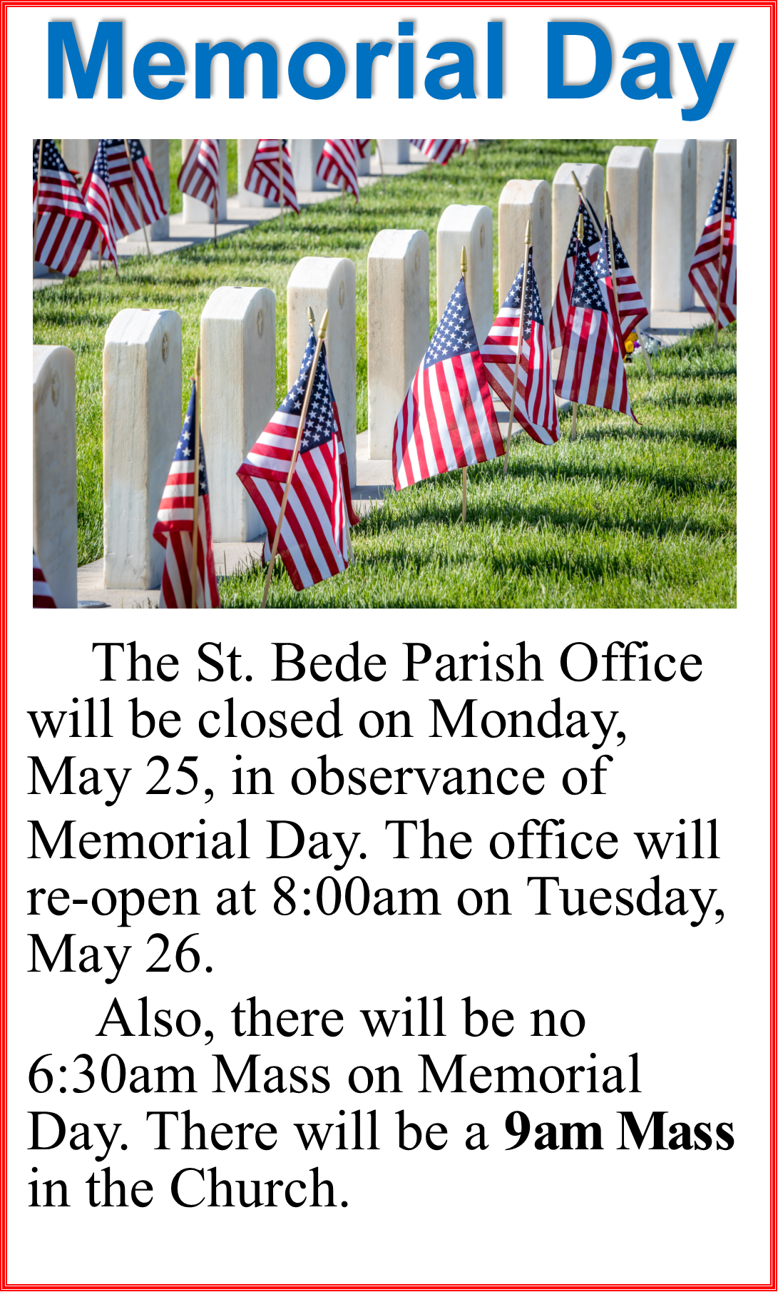 MEMORIAL DAY POSTER
